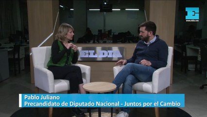 Pablo Juliano en la Redacción de EL DIA