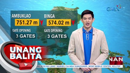 Mga nakabukas na gate sa Ambuklao at Binga reservoir, binawasan - Weather update today as of 7:09 a.m. (August 4, 2023)| UB