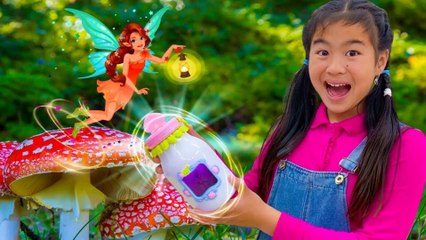 Jannie and Eric Pretend Play with a Magic Fairy Fairy Tales for Kids