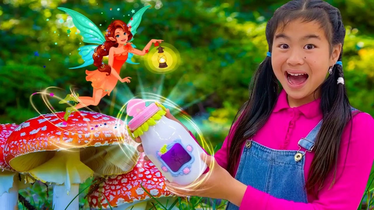 Jannie and Eric Pretend Play with a Magic Fairy Fairy Tales for Kids