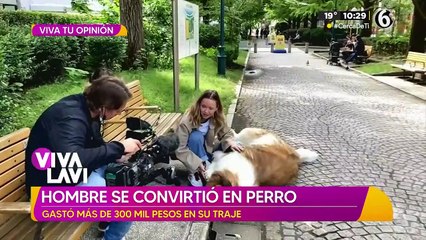 Hombre se convirtió en perro, gastó más de 300 mil pesos en su traje