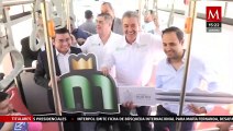 Autoridades estatales entregan 30 unidades de transporte público en Nuevo León