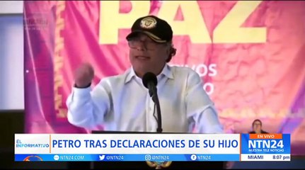"Mi hijo ya verá, lo único que le puedo recomendar es que, desde la dignidad, la verdad": presidente Petro