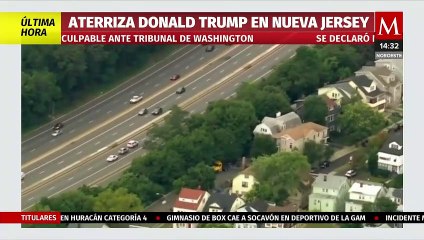 Donald Trump aterriza a Nueva Jersey tras declararse inocente ante tribunal de Washington