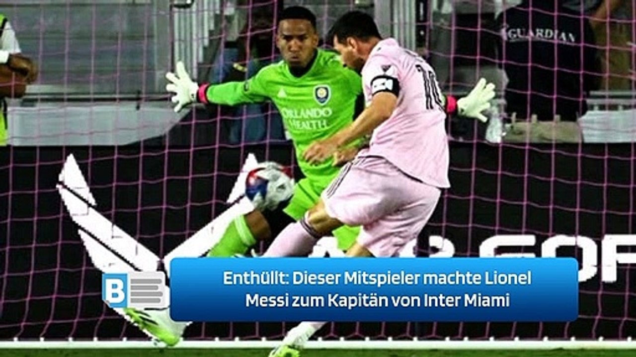 Enthüllt: Dieser Mitspieler machte Lionel Messi zum Kapitän von Inter Miami
