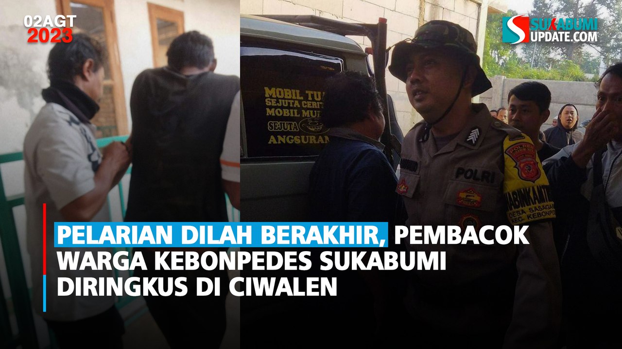 Pelarian Dilah Berakhir, Pembacok Warga Kebonpedes Sukabumi Diringkus di Ciwalen