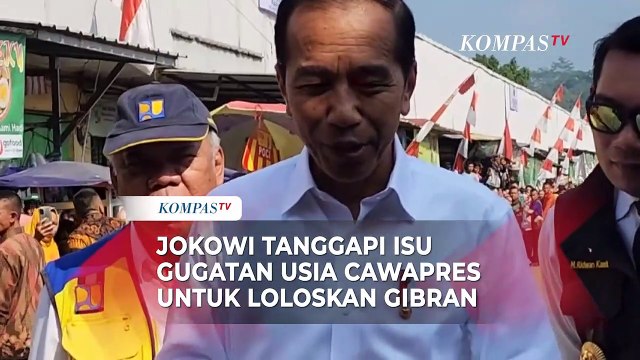 Jokowi Jawab Isu Gugatan Usia Cawapres Untuk Loloskan Gibran di Pilpres 2024