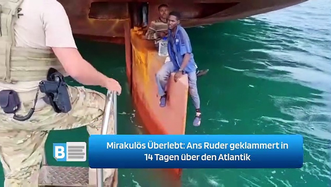Mirakulös Überlebt: Ans Ruder geklammert in 14 Tagen über den Atlantik