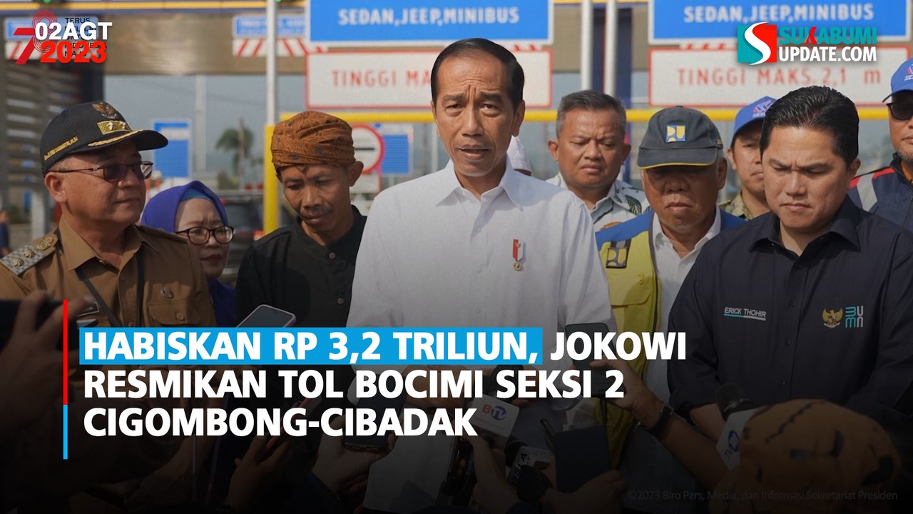 Habiskan Rp 3,2 Triliun, Jokowi Resmikan Tol Bocimi Seksi 2 Cigombong-Cibadak