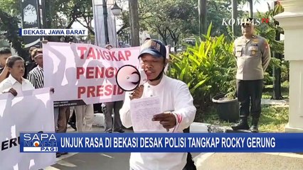 Dianggap Menghina Presiden Jokowi, Massa Desak Polisi Segera Proses Hukum Rocky Gerung!