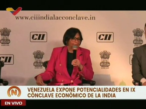 Vicepdta. Delcy Rodríguez señaló que el bloqueo también ha impactado en las relaciones internacionales