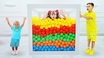 Diana and Roma Cube Challenge and other Funny Kids Stories with baby Oliver (1)