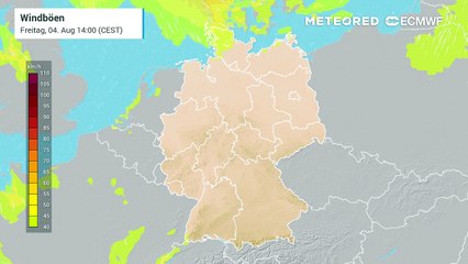 Download Video: Stürmisch geht es in Deutschland weit! Montagmorgen ziegt an der Ostsee schwerer Sturm auf!