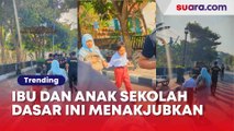 Aksi Ibu dan Anak Berlarian Bareng Brimob: Ini baru namanya The Power of Bunda!