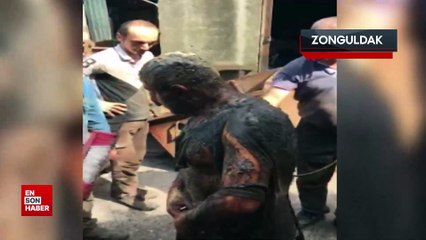 Zonguldak'ta madenci, kendi başlattığı çamur geleneğinden faydalandı