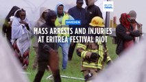 Scores injured after protesters against Eritrea's government attack cultural festival in Sweden