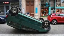 Sa voiture est retournée lors des émeutes à Lyon: La propriétaire reçoit une contravention pour 