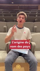 L'origine du nom des pays