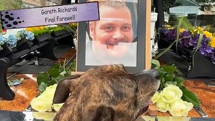 Gareth Richards Funeral With Malic The Dog