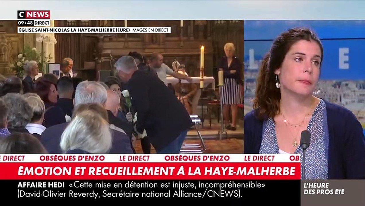 CNews aux obsèques d'Enzo : Charlotte d'Ornellas craque dans L'heure des pros