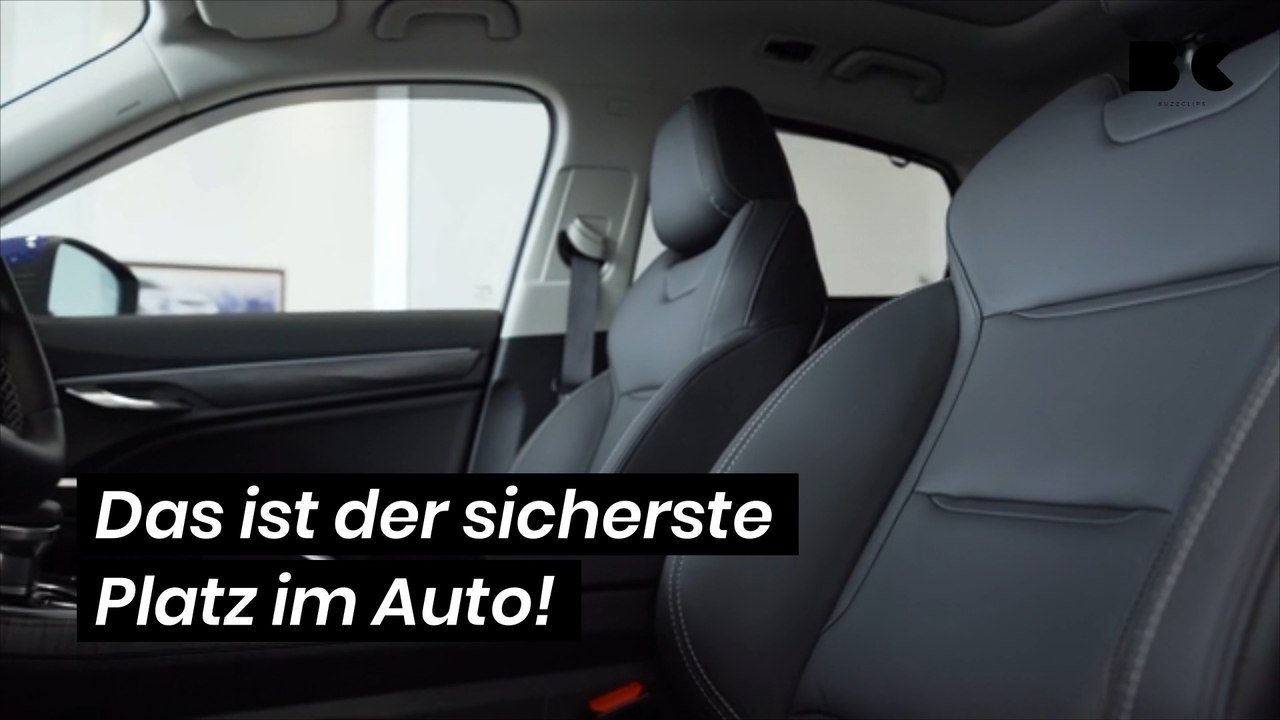 Das ist der sicherste Platz im Auto