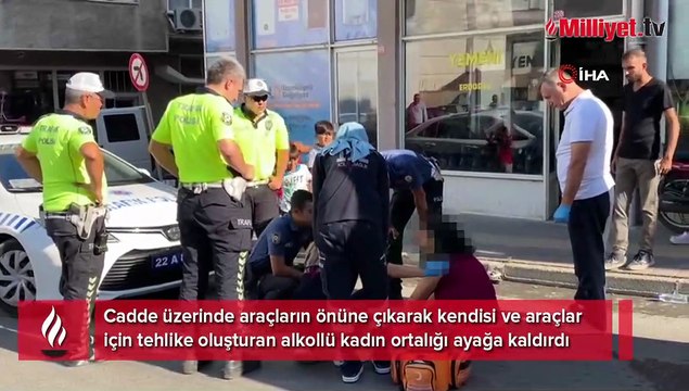 Trafiği felç etti... Alkollü kadın sürücülerin kabusu oldu!