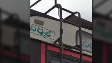 నిర్మల్: ఆర్టీసీ బస్సులో పాము కలకలం