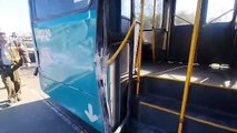 Ônibus do Move bate em mureta e deixa feridos na Pampulha