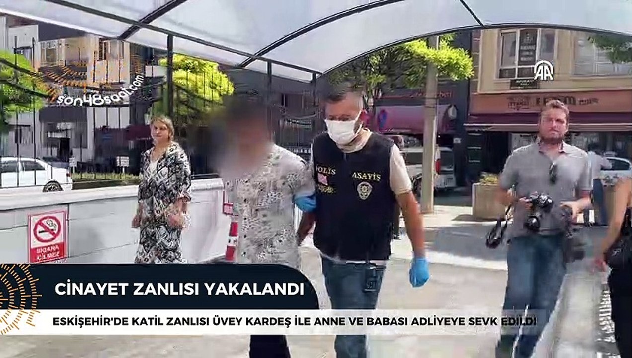 Eskişehir'de katil zanlısı adliyeye sevk edildi