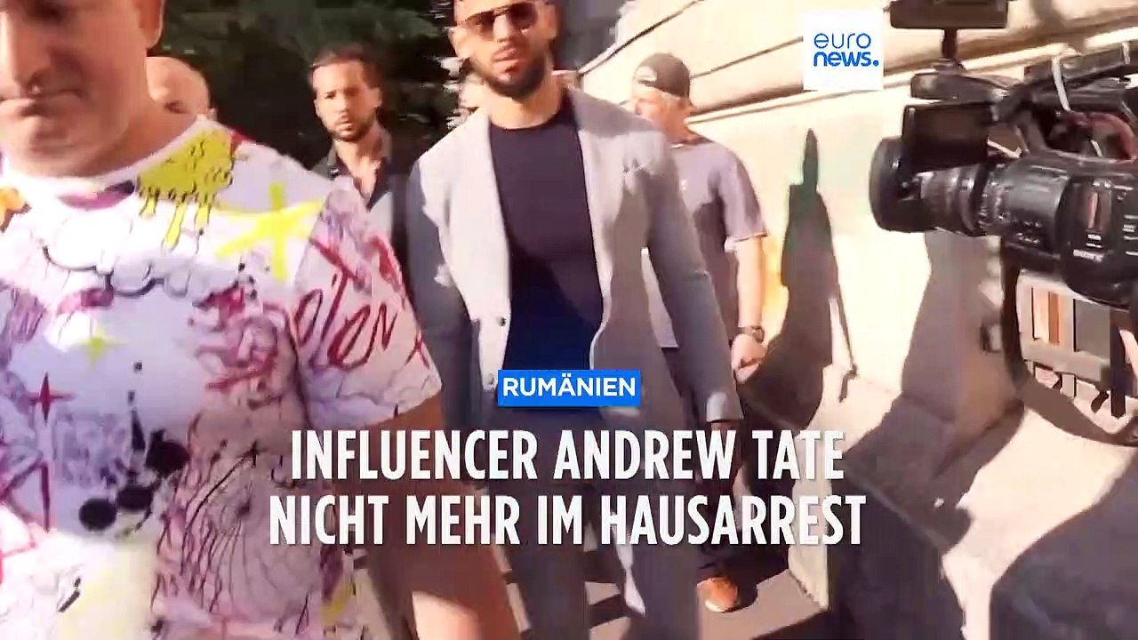 "loverboys" warten auf prozess: influencer andrew tate und sein bruder nicht mehr im hausarrest