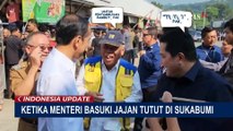 Momen Menteri Basuki Jajan Tutut saat Dampingi Jokowi Tinjau Pasar Parungkuda