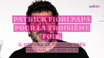 Patrick Fiori papa pour la troisième fois, il dévoile le prénom très original de son fils