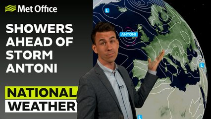 Met Office Afternoon Weather Forecast 04/08/23 - Watch out for Storm Antoni