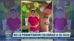 Padre organiza fiesta de cumpleaños a su hijo; mamá no lo deja ir