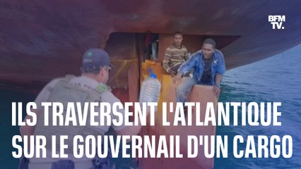 Ces migrants nigérians ont traversé l'Atlantique sur le gouvernail d'un cargo