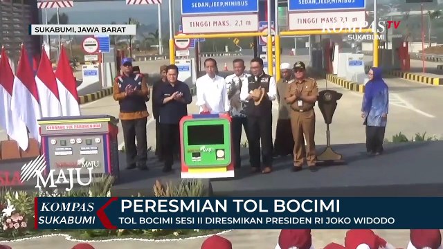 Tol Bocimi Sesi II Diresmikan Presiden RI Joko Widodo