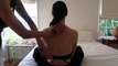Back tracing, brushing, gua sha (relaxation and stress reduction) -ASMR Massage