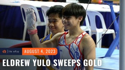 Eldrew Yulo completes 6-gold sweep in possibly last Palarong Pambansa stint