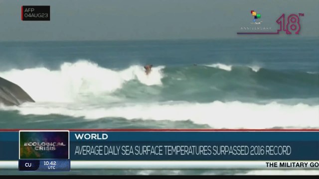 Record high ocean temperatures recorded