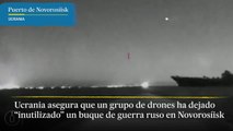 Un grupo de drones deja inutilizado un buque de guerra ruso