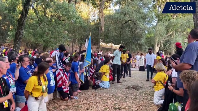 JMJ Les pèlerins présents en nombre pour les temps d'adoration