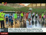 Polideportivo Tres Esquinas recibe a niños por el Plan Vacacional Comunitario en el mcpio. Trujillo