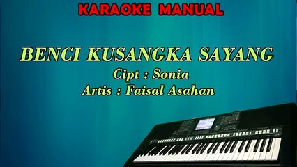 BENCI KUSANGKA SAYANG - Sonia _ KARAOKE Nada WanitaHATE I LOVE YOU - Sonia _ KARAOKE Female tone