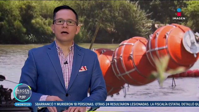 Hallan cuerpo atorado en las boyas colocadas en el río Bravo