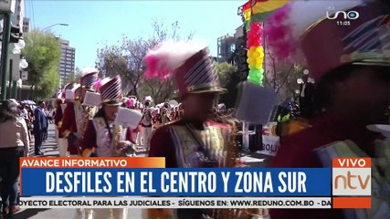Desfile cívico en La Paz con cortes en diferentes puntos de la ciudad