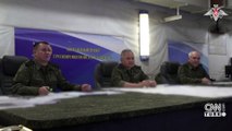 Rus Savunma Bakanı Sergey Şoygu cephedeki birlikleri teftiş etti