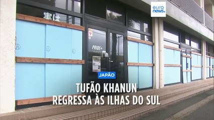 Tufão Khanun reaciona alertas nas ilhas do sul do Japão
