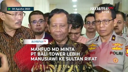 Mahfud MD Minta PT Bali Tower Lebih Manusiawi ke Sultan Rifat Korban Terjerat Kabel Optik di Jaksel