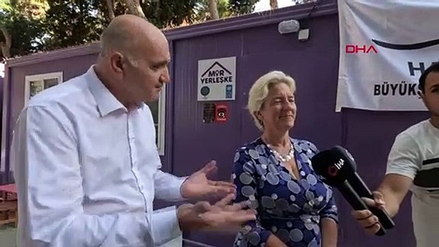 La représentante résidente du PNUD en Turquie, Louisa Vinton, a visité le « campus violet » à Hatay