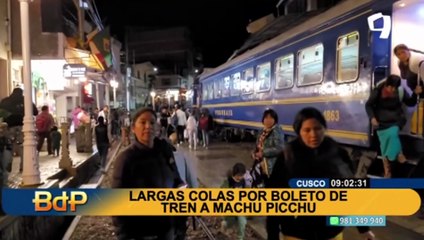 Video herunterladen: Cusco: reportan largas colas de turistas extranjeros y nacionales para tren a Machu Picchu